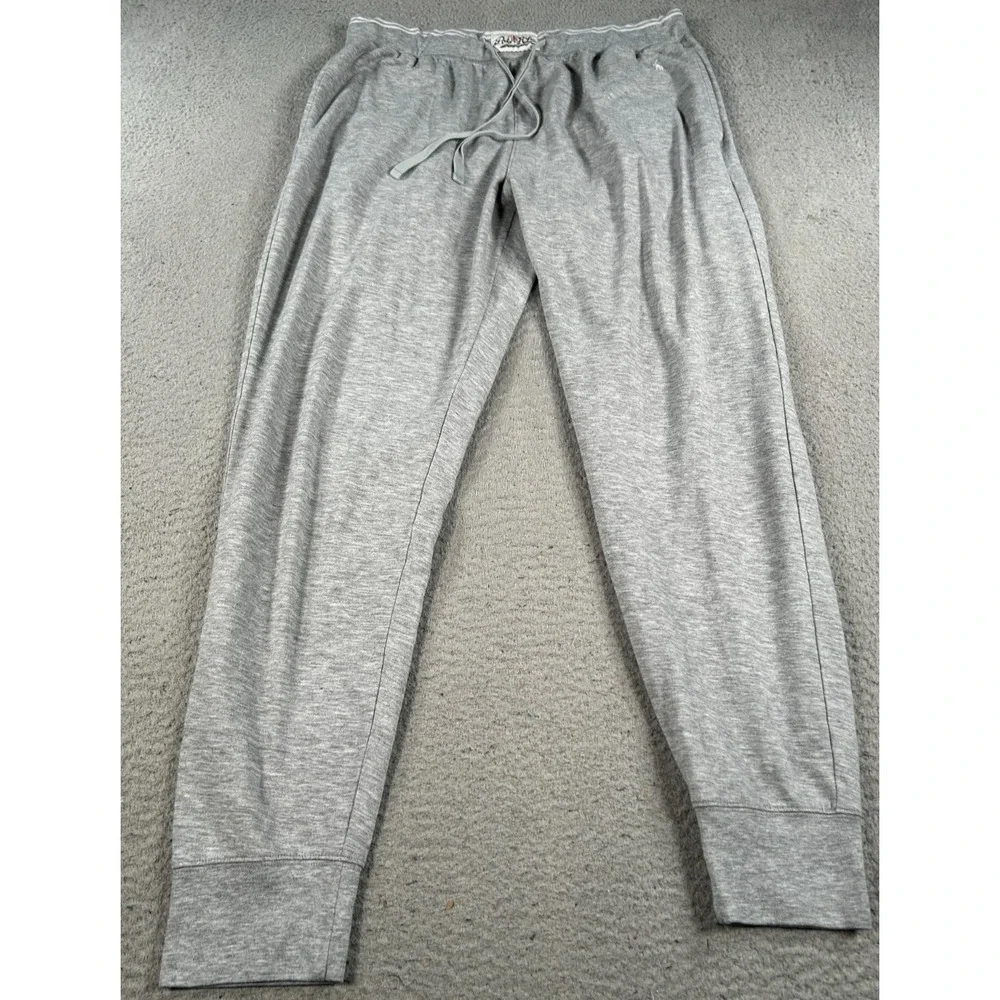 Polo Ralph Lauren Pants Men's Large Gray Jogger Tapered Running Training Stretch